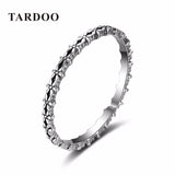 Tardoo Trendy Simple Punk Style 925 Sterling Silver Statement Cuff Adjustable Rings for Women Brand Fine Jewelry