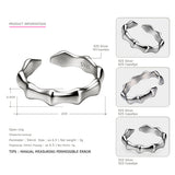 TARDOO Classic Punk Style Real Sterling Silver Ring for Women Trendy Luxury Geometric Rings Fine Jewelry for All Fingers