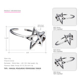 TARDOO Stylish Mix Match Genuine Silver Rings for Women 925 Sterling Silver Adjustable Cuff Ring Sets Fine Jewelry