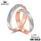 Simple and Elegant 18K Platinum Ring Gold Male Female Pair Ring LOVERS COUPLE GOLD AU750 WEDDING propose got engage  Customizabl