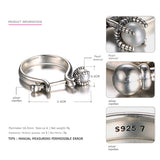 Tardoo Pear Shaped Engagement Rings 925 Sterling Silver Rings for Women Trendy Real White Pearls Ring Romantic Fine Jewelry