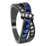 cross finger ring for lady paved cz zircon luxury hot Princess women Wedding Engagement Ring purple pink color jewelry
