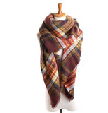 2017 Winter Brand Designer Triangle Scarf Women Shawl Cashmere Autumn Plaid Wool Scarves Blanket Wholesale Drop shipping OL082