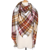 2017 Winter Brand Designer Triangle Scarf Women Shawl Cashmere Autumn Plaid Wool Scarves Blanket Wholesale Drop shipping OL082