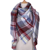 2017 Winter Brand Designer Triangle Scarf Women Shawl Cashmere Autumn Plaid Wool Scarves Blanket Wholesale Drop shipping OL082