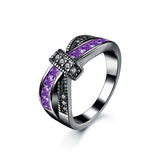 AndyChen Engagement Rings for Women "X" Square CZ Zircon Jewelry Female Wedding Rings Silver Color Bijoux Femme Bague XR011
