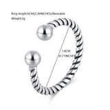 IFFURMON Fine Rings Sterling Silver 925 Ring Set Engagement Adjustable Classic Women Rings For Fingers Wedding Elegant Jewelry